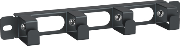 ITK Каб. орг. 10" 1U 4 кольца для шкафа 10" LINEA WS черный CO05-1M4R-LWS