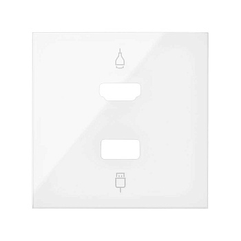 Simon 100 Белый глянец Накладка розетки HDMI + USB 10001095-130