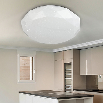 ЭРА Светильник потолочный светодиодный SPB-6-24-6,5K Sparkle без ДУ 24Вт 6500K