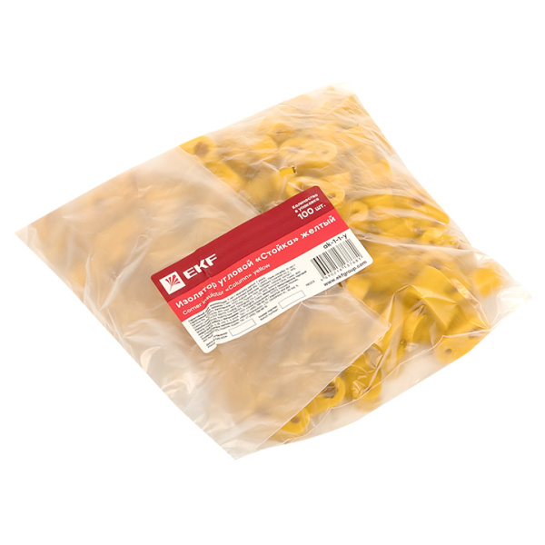 Купить EKF PROxima Изолятор угловой "Стойка" желтый