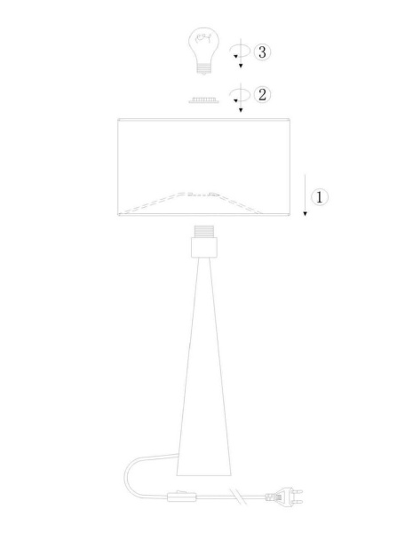 Купить Lucide CONOS Светлое дерево Настольная лампа 30594/81/72