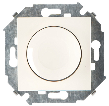 Simon 15 Бежевый Светорегулятор поворотно-нажимной, 500Вт, 230В, винт.зажим 1591311-031