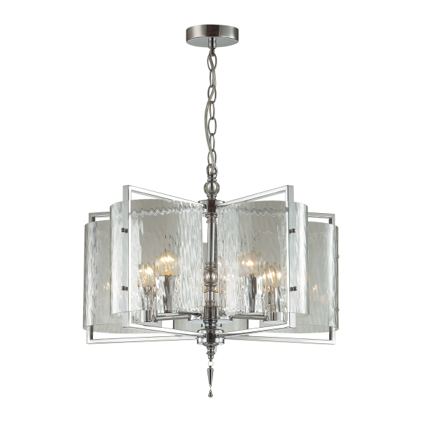 Купить Odeon Light 4888/5 MODERN ODL_EX22 63 хром/прозрачный/стекло Люстра E27 5*60W ELEGANTE