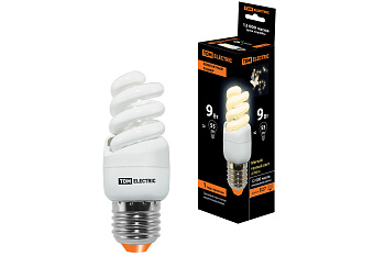 TDM Лампа энергосберегающая КЛЛ-FSТ2-9 Вт-2700 К–Е27 КОМПАКТ (35х95 мм) SQ0323-0171