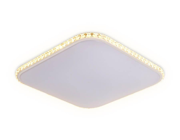 Купить Ambrella Потолочный светодиодный светильник с пультом FF75 WH белый 48W+24W 400*400*60 (ПДУ ИК)