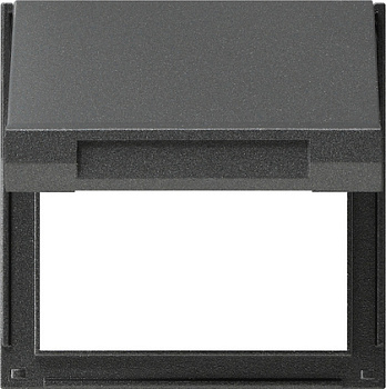 Gira TX-44 Антрацит Адаптерная рамка с крышкой 065467
