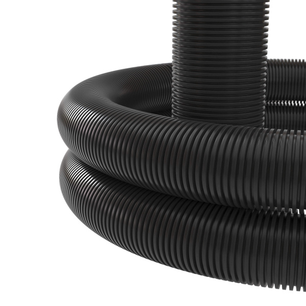 Купить DKC Двустенная труба ПНД гибкая для кабельной канализации д.110мм без протяжки, SN8, 680Н,  в бухте 100м, цвет черный