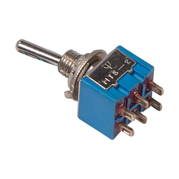 Тумблер 250V 3А (6c) ON-ON двухполюсный Micro Rexant 36-4020