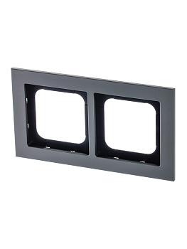 ABB Axcent металл/платина Рамка 2-постовая 2CKA001754A4689