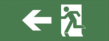 ЭРА INFO-DBA-001 Самоклеящаяся этикетка 200х60мм "Фигура/стрелка влево" DPA/DBA