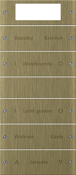 Gira Instabus Бронза Набор клавиш 5-местн. Plus (2+3) 2145607