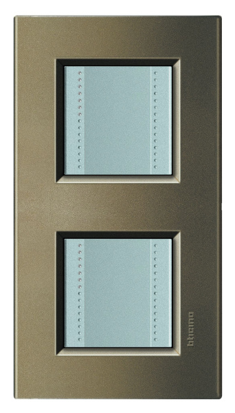 Купить BT LL Коричневый шелк Рамка прямоугольная, 2+2 мод LNA4802M2SQ