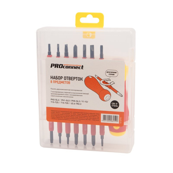 PROconnect Набор отверток (8 предметов) 12-4773