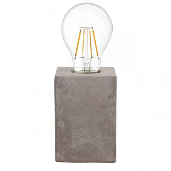 Eglo Лампа настольная PRESTWICK, 1х60W (E27), 90х90, H130, керамика, серый 49812