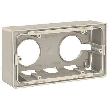 SE Unica New Беж Коробка 2-ая для открытой установки (NU800444)