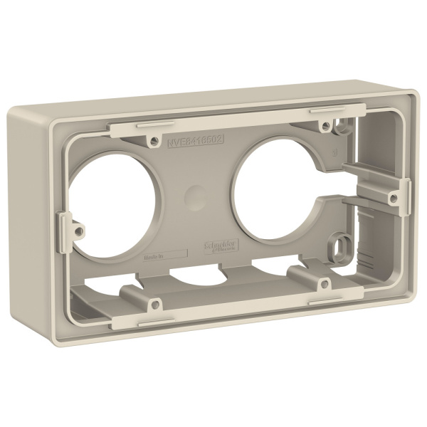 SE Unica New Беж Коробка 2-ая для открытой установки (NU800444)