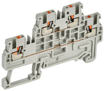 IEK Колодка клеммная CP-ML 2 ур. 1,5мм2 серая