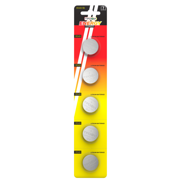 ЭРА Элемент питания Трофи CR2450-5BL C0034062
