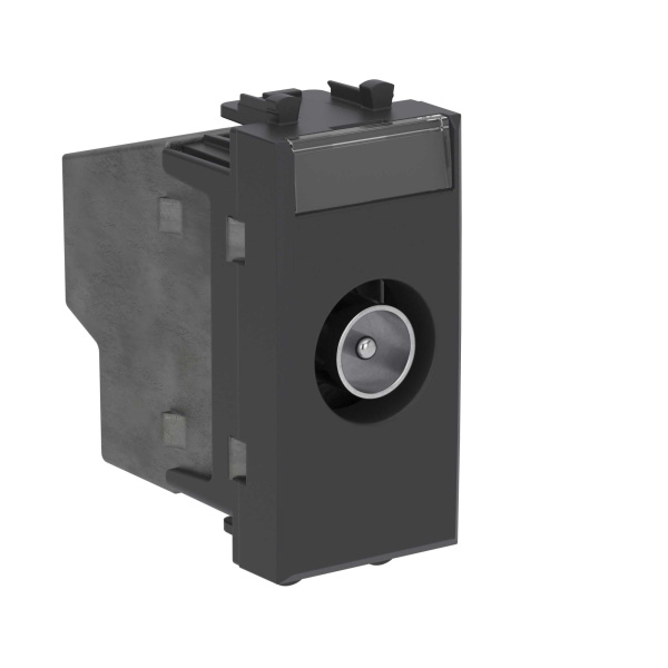 Купить DKC Розетка TV оконечная модульная, "Avanti", "Черный матовый", 1 модуль