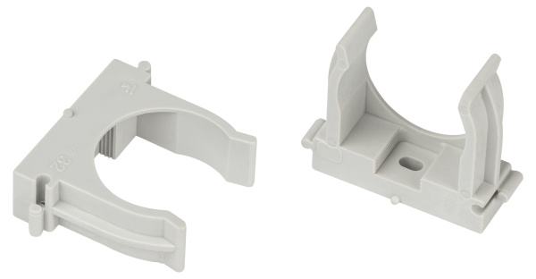 ЭРА Крепеж клипса для труб CLIP-32-G-MP прямой монтаж d 32мм серый 50шт