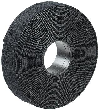 IEK Хомут-липучка ХКл 20мм черный (5м/ролл)