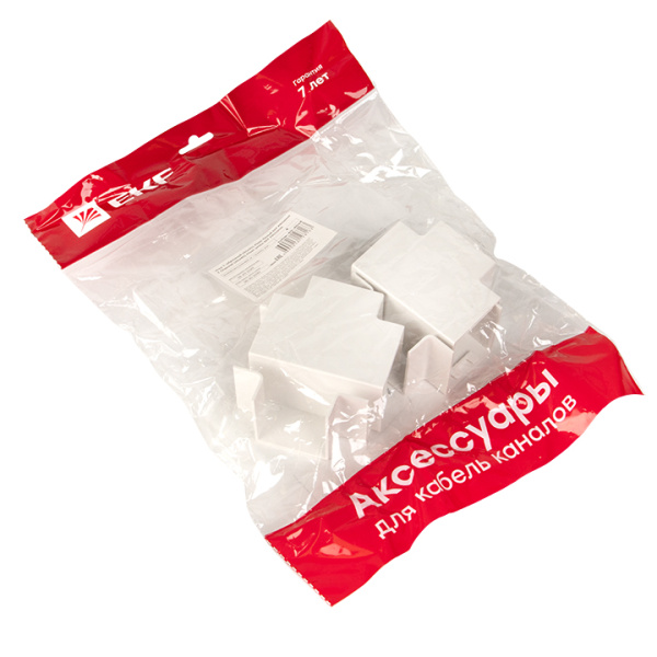 Купить EKF PROxima Угол T-образный (40х40) (4 шт) Plast Белый