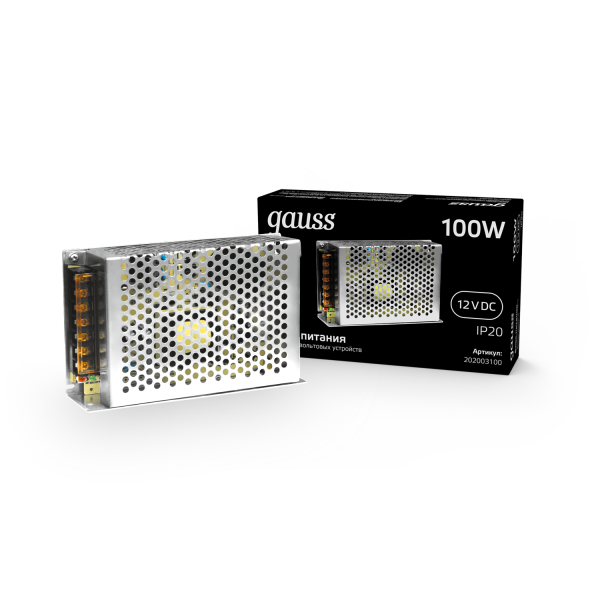 Купить Gauss Блок питания LED STRIP PS 100W 12V 6 202003100