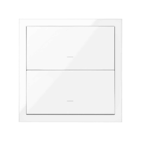 Simon 100 Белый глянец Кит 1 пост, фронт. 1 рамка + 2 клавиши выключателей 10020103-130