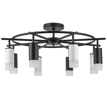 Lightstar LR7183743641 Люстра RULLO 8х50W GU10 ЧЕРНЫЙ/БЕЛЫЙ (571718+214437-4+214436-4+202431-8), шт