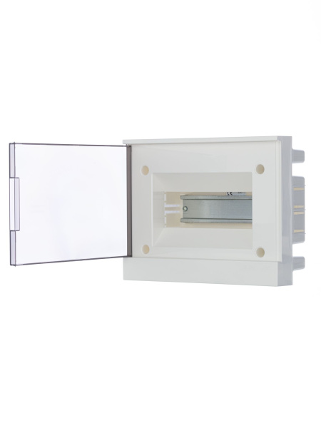 Купить ABB Basic E Бокс в нишу 8М серая прозрачная дверь (c клеммами) 1SZR004002A1203