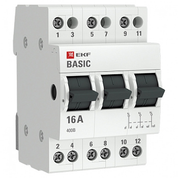 EKF Basic Трехпозиционный переключатель 3P 16А tps-3-16