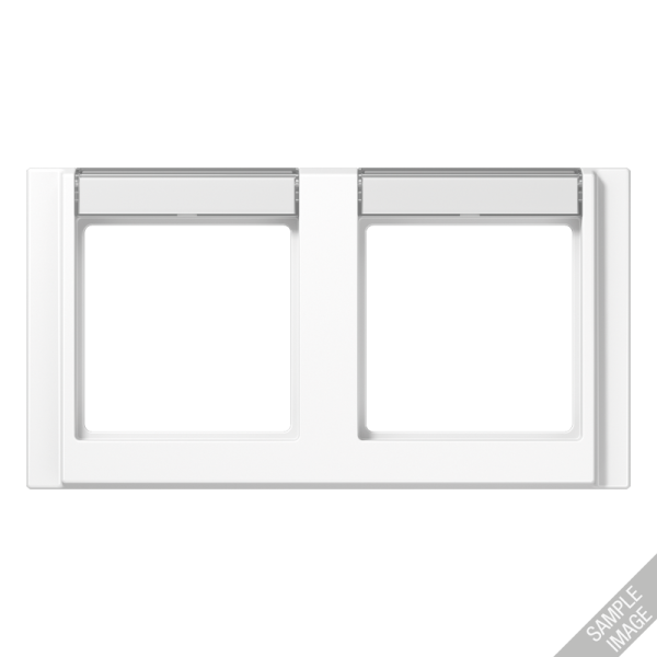 JUNG A 500 Алюминий Рамка 3-ая с шильдиком горизонтальная A5830NAAL