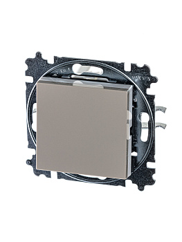 ABB EPJ Levit кофе макиато / белый Выключатель кнопочный 1-клавишный, 2CHH599145A6018