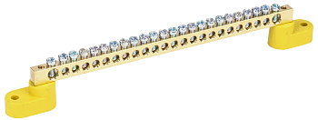 IEK Шина PE земля на двух угловых изол ШНИ-6х9-24-У2-Ж