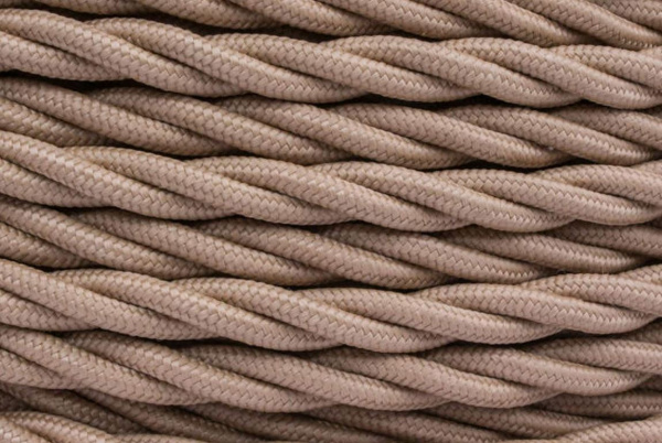 BIRONI Капучино матовый Витой провод 3*1,5 20м B1-434-716-20