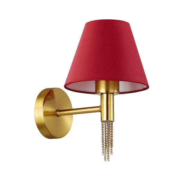 Lumion 4514/1W NEOCLASSI LN21 121 античная латунь, красный Бра E27 60W 220V VANESSA Купить Lumion 4514/1W NEOCLASSI LN21 121 античная латунь, красный Бра E27 60W 220V VANESSA