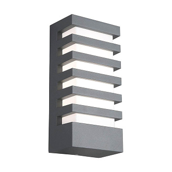 ST LUCE SL091.711.01 Светильник уличный настенный  Серый кварцевый/Белый кварцевый, Серый кварцевый L