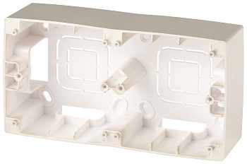 ЭРА 12-6102-04 Шампань Коробка наклад. монтажа 2 поста, 12