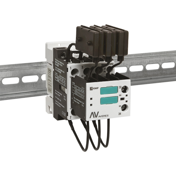 Купить EKF Averes Контактор для конденсатора КМЭК 10 кВАр 230В 1NО+1NC