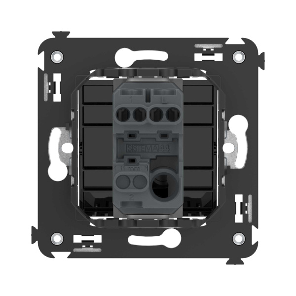 Купить DKC Кнопка одноклавишная в стену, "Avanti", "Черный квадрат"
