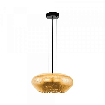 Eglo 39595 Подвес PRIORAT, 3x20W(E27), 500, сталь, черный/стекло, золотистый