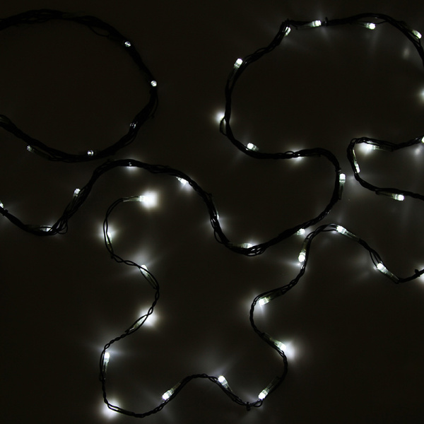 NEON-NIGHT Гирлянда нить (стринг-метеор с динамикой) 4М (IP44) 24V БЕЛЫЙ 305-212