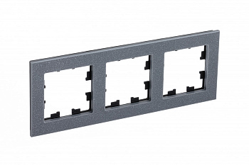 Systeme Electric AtlasDesign Nature Мрамор айс грей Рамка 3-ая