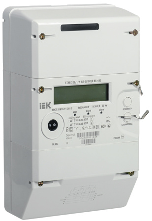 IEK Счетчик электро энергги трехфазный многотарифный STAR 328/1 С8-5(100)Э RS-485 SME-3C8-100