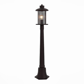 ST LUCE SL080.415.01 Светильник уличный наземный  Темный кофе/Прозрачный, Темный кофе E27 1*60W