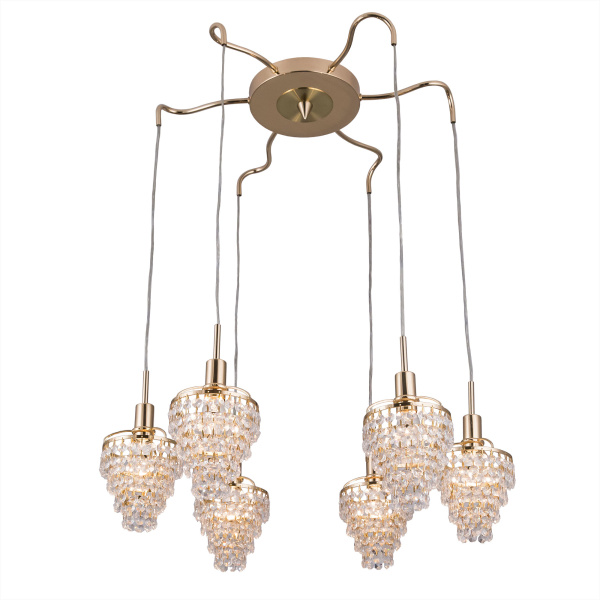 Citilux CL322261 Контур Зол.+Прозр Светильник Люстра