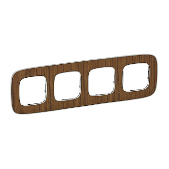 Legrand Valena ALLURE Орех Рамка 4-ая 754464