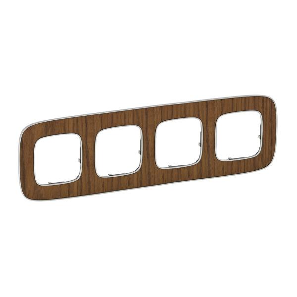 Legrand Valena ALLURE Орех Рамка 4-ая 754464