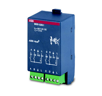 ABB BE/M4.24.1 Модуль бинарный вход 4-канальный, 12/24В 2CDG110006R0011