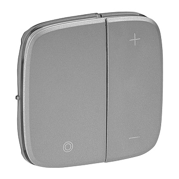 Legrand Valena ALLURE Алюм Накладка светорегулятора кнопочного 752087